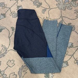 Outdoor Voices Two-Tone Blue Leggings